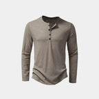 Herren Langarmshirt aus Baumwolle – Rundhalsausschnitt