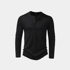 Herren Langarmshirt aus Baumwolle – Rundhalsausschnitt