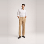 Herren Anzughose mit Bundfalten – Gerade Passform