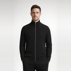 Herren Slim-Fit Cardigan Mit Reißverschluss