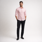 Herren Hemd – Faltenfreies Businesshemd — Rosa