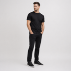 Herren Sneaker – Klassische flache Turnschuhe — Schwarz
