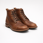 Herren Arbeitsstiefel – Robuste Schnürstiefel — Hellbraun