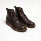 Herren Arbeitsstiefel – Robuste Schnürstiefel — Dunkelbraun