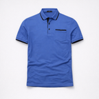 Herren Poloshirt – Elegantes Freizeit-Polo — Blau