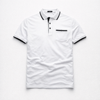 Herren Poloshirt – Elegantes Freizeit-Polo — Weiß