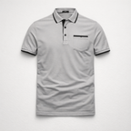 Herren Poloshirt – Elegantes Freizeit-Polo — Grau