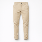 Herren Slim Fit Chinohose – Elegante Chino — Hellgrau