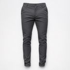 Herren Slim Fit Chinohose – Elegante Chino — Dunkelgrau