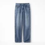 Herren Herbst Jeans – Relaxed Fit Casual Stretch Jeans — Worn Wash