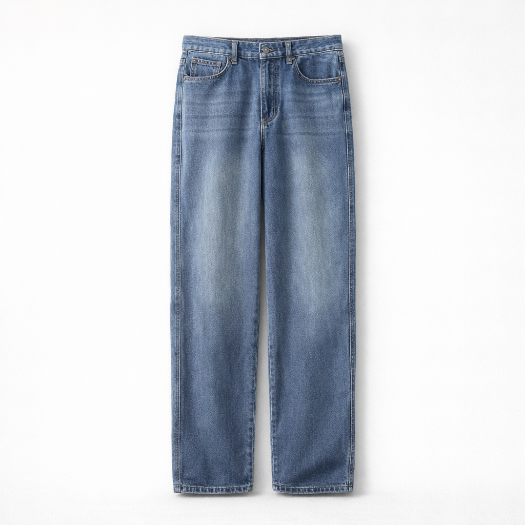 Herren Herbst Jeans – Relaxed Fit Casual Stretch Jeans — Worn Wash