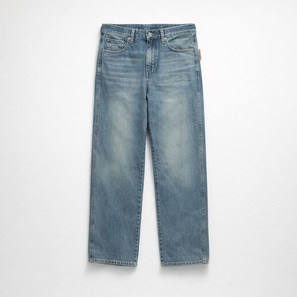 Herren Herbst Jeans – Relaxed Fit Casual Stretch Jeans — Light Wash