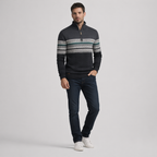Herren Winterpullover mit Reißverschluss - Regular Fit aus Baumwolle — Grey