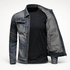 Herren Blaue Denim-Jacke – Regular Fit