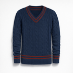 Herren Strickpullover - Regular Fit Herbststyle — Blau