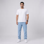 Herren Baggy Jeans im Loose Fit — Hellblau