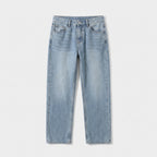 Herren Baggy Jeans im Loose Fit — Dunkles Cyan