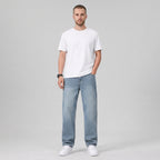 Herren Baggy Jeans im Loose Fit — Dunkles Cyan