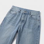 Herren Baggy Jeans im Loose Fit — Dunkles Cyan