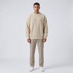 Herren Strickpullover in Rippstrick – Relaxed Fit — Beige