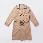 Herren Langer Trenchcoat – Regular Fit — Beige