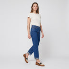 Damen Zweifarbige Loafer – Klassischer Stil — Braun
