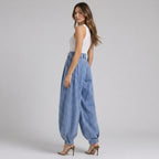 Damen High Waist Balloon Jeans – Relaxed Fit