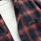 Herren Kariertes Flanellhemd aus Baumwolle – Regular Fit — Rot