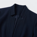 Damen Blazer in Marineblau, offen, Longline, Relaxed Fit — Marineblau