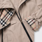 Damen Übergangsjacke mit Kapuze und Taillenzug — Khaki