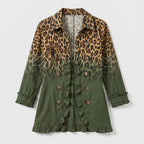 Damen Jacke mit Leopardenmuster – Regular Fit