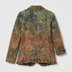 Damen Übergangsjacke mit Farbverlauf und Rüschen – Relaxed Fit