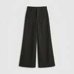 Damen Hose mit weitem Bein Relaxed Fit — Schwarz
