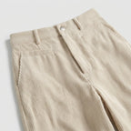 Damen Hose mit weitem Bein Relaxed Fit — Beige