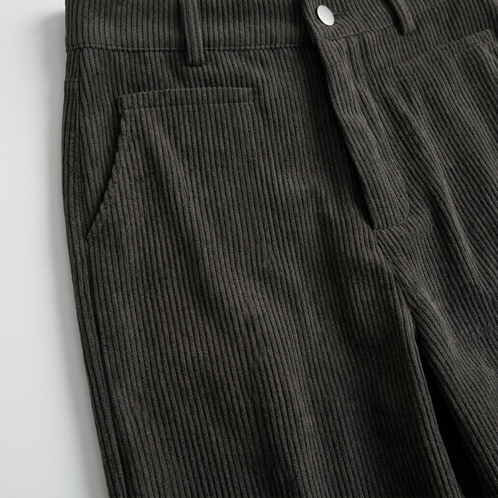 Damen Hose mit weitem Bein Relaxed Fit — Schwarz