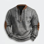 Herren Strickpullover Winter Relaxed Fit — Grau