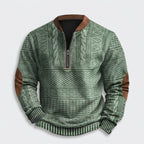 Herren Strickpullover Winter Relaxed Fit — Grün