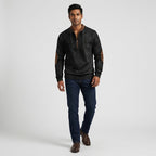 Herren Strickpullover Winter Relaxed Fit — Schwarz