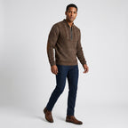 Herren Strickpullover Winter Relaxed Fit — Braun