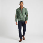 Herren Strickpullover Winter Relaxed Fit — Grün