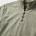 Herren Feinstrickpullover mit Stehkragen und Zip – Regular Fit — Grün