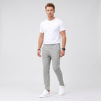 Herren Hose Slim Fit mit Kordelzug — Grau
