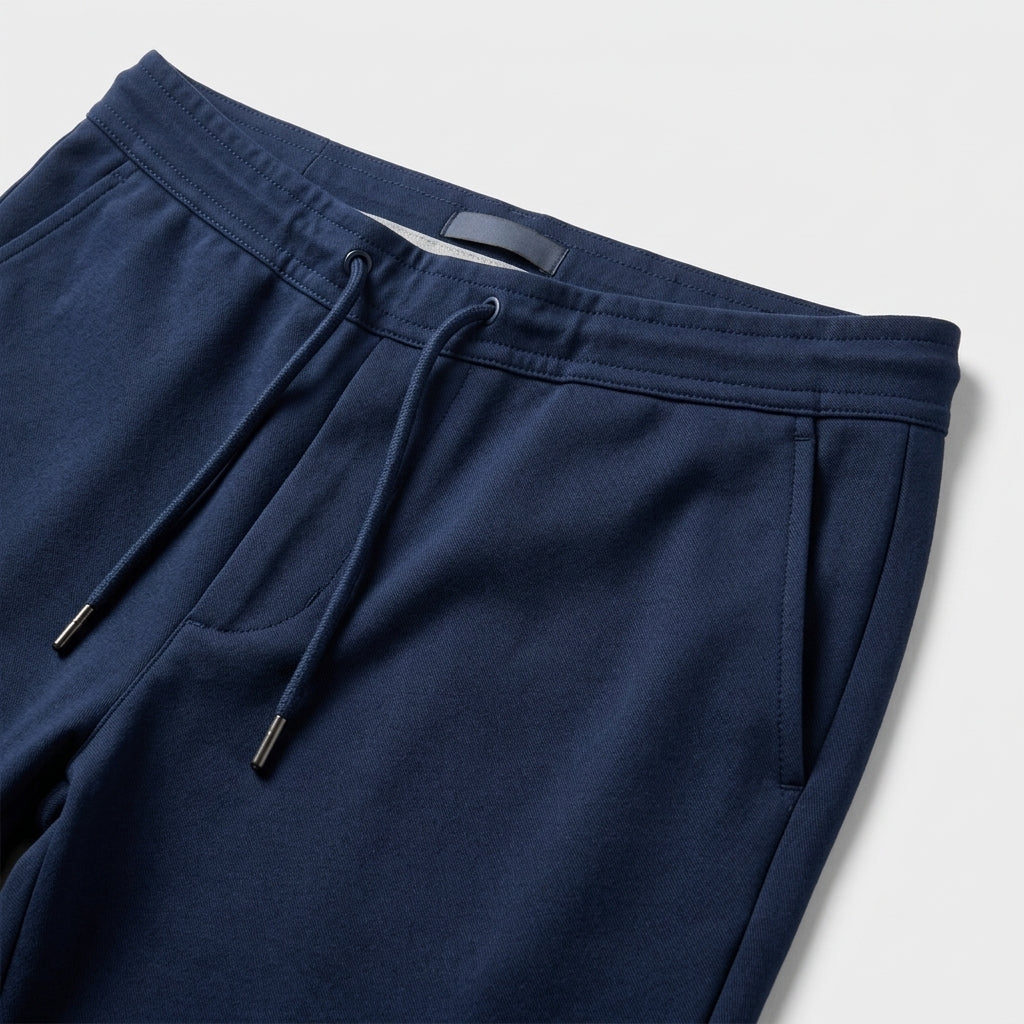Herren Hose Slim Fit mit Kordelzug — Marineblau