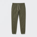 Herren Hose Slim Fit mit Kordelzug — Dunkelgrün