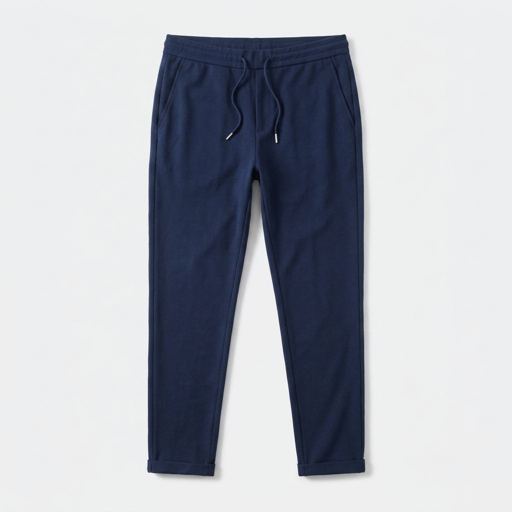Herren Hose Slim Fit mit Kordelzug — Marineblau