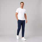 Herren Hose Slim Fit mit Kordelzug — Marineblau