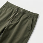 Herren Hose Slim Fit mit Kordelzug — Dunkelgrün