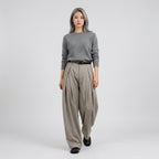 Herren Bundfaltenhose mit weitem Bein – Regular Fit — Hellbraun