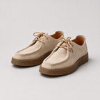 Herren Mokassinschuhe aus Suede mit Kreppsohle — Beige
