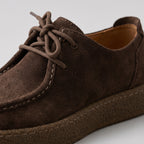 Herren Mokassinschuhe aus Suede mit Kreppsohle — Dunkelbraun